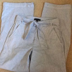 Banana Republic Wide Leg Striped Pants